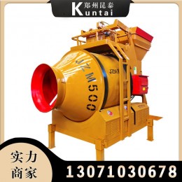 現(xiàn)貨 摩擦攪拌機可移動式全自動滾筒攪拌機 jzm500型混凝土攪拌機