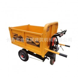 包郵電動(dòng)灰斗車手扶三輪車可拉灰漿混凝土養(yǎng)殖場飼料用小型電瓶車