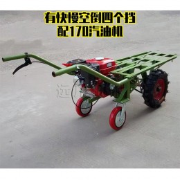 170汽油動力雞公車 農用兩輪爬坡車 山區(qū)運木頭雙輪手推車