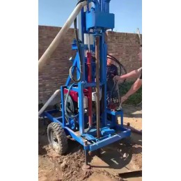 牽引100米水井鉆機(jī) 小型家用柴油打井機(jī) 農(nóng)用液壓全套挖井機(jī)廠家